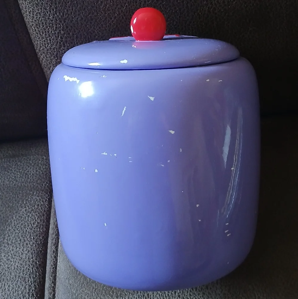 M&M's Red Character Purple Canister Food Storage Container